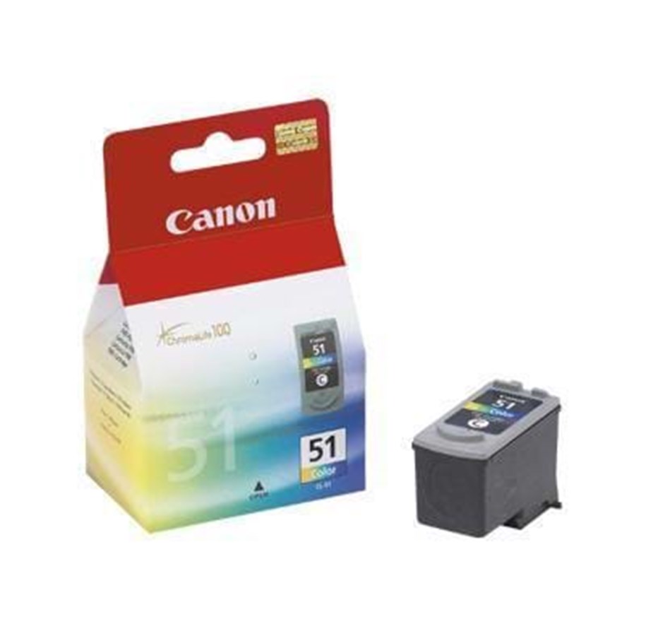 Mustepatruunat, värikasetit ja lisävarusteet - Canon CL 51 - Mustepatruuna Syaani, Magenta, Keltainen - 0618B006