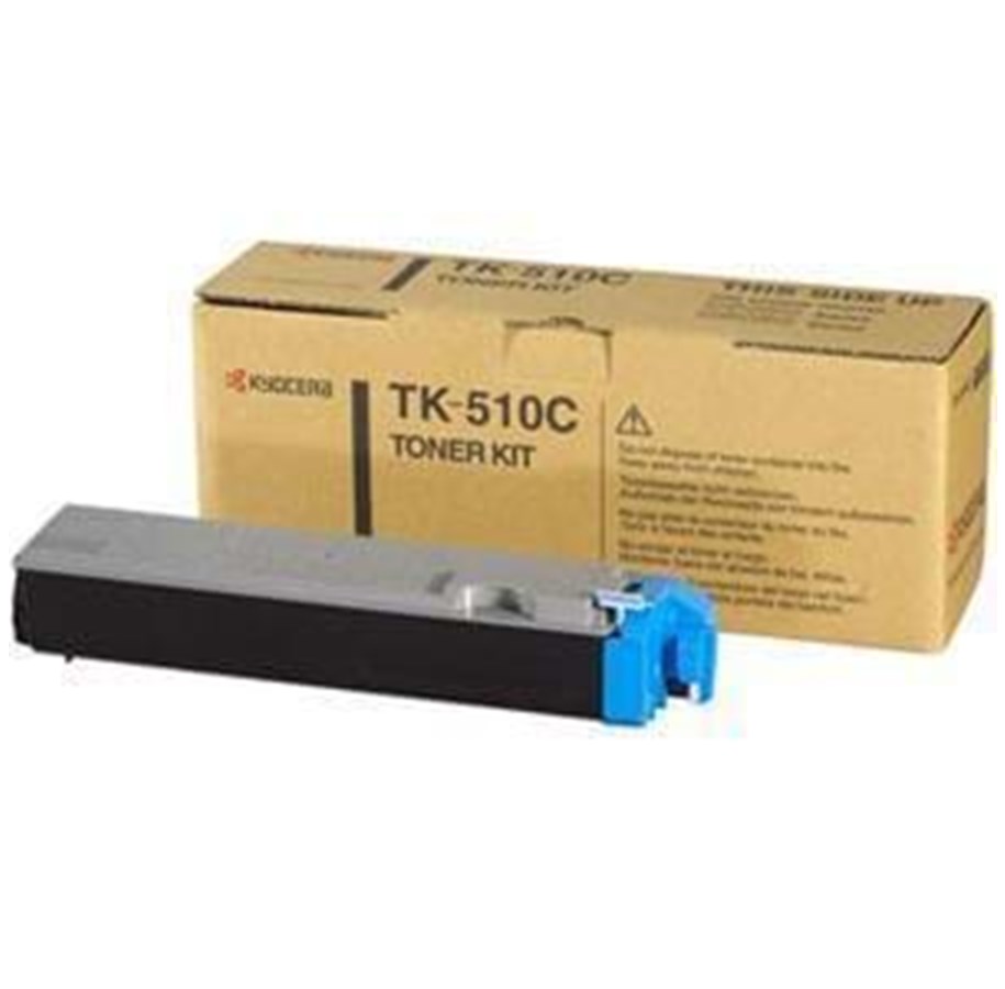 Mustepatruunat, värikasetit ja lisävarusteet - Kyocera TK 510C -värikasetti - Toner kit Syaani - TK-510C