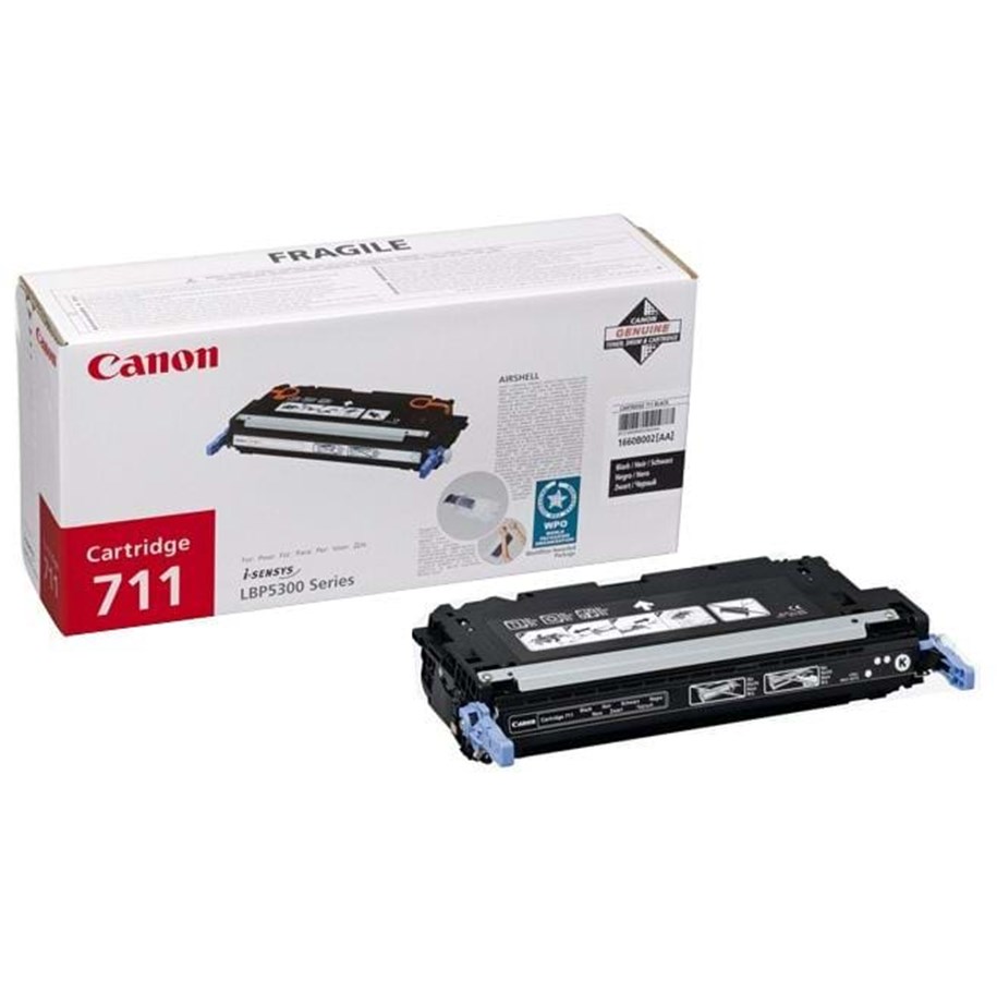 Mustepatruunat, värikasetit ja lisävarusteet - Canon CRG 711 / 1660B002 Musta - 1660B002