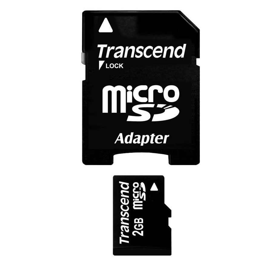 Muistikortti - Transcend MicroSD/SD-standardi - 2GB - TS2GUSD