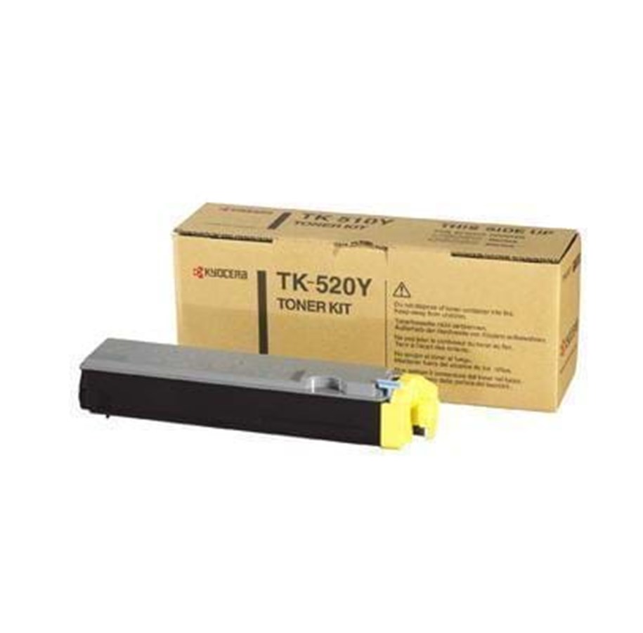 Mustepatruunat, värikasetit ja lisävarusteet - Kyocera TK 520Y Toner Keltainen - Laser värikasetti Keltainen - TK520Y