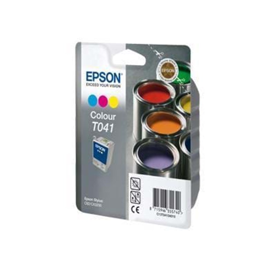 Mustepatruunat, värikasetit ja lisävarusteet - Epson T041 Color - Mustepatruuna Syaani, Magenta, Keltainen - C13T04104010