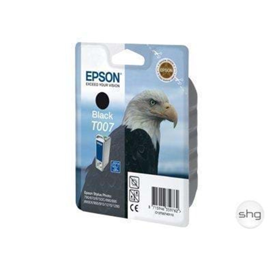 Mustepatruunat, värikasetit ja lisävarusteet - Epson T007 Musta - Mustepatruuna musta - C13T00740110