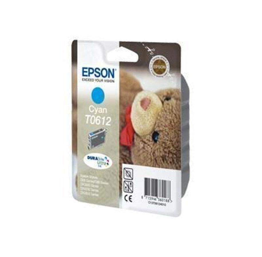 Mustepatruunat, värikasetit ja lisävarusteet - Epson T0612 - Mustepatruuna Syaani - C13T06124010