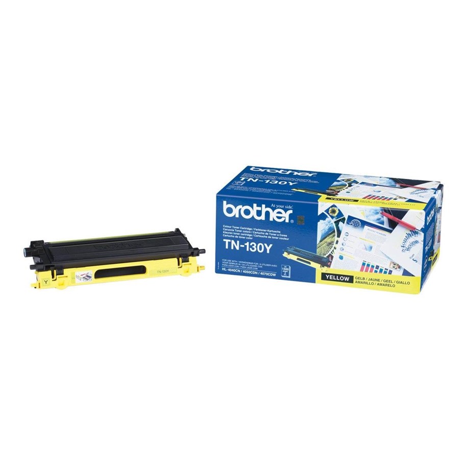 Mustepatruunat, värikasetit ja lisävarusteet - Brother TN130Y - Keltainen Laser Toner - Laser värikasetti Keltainen - TN130Y