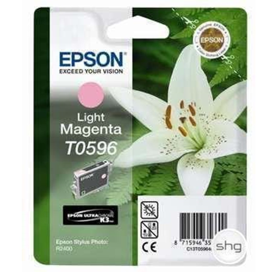 Mustepatruunat, värikasetit ja lisävarusteet - Epson T0596 Light Magenta - Mustepatruuna Vaalea magenta - C13T05964010