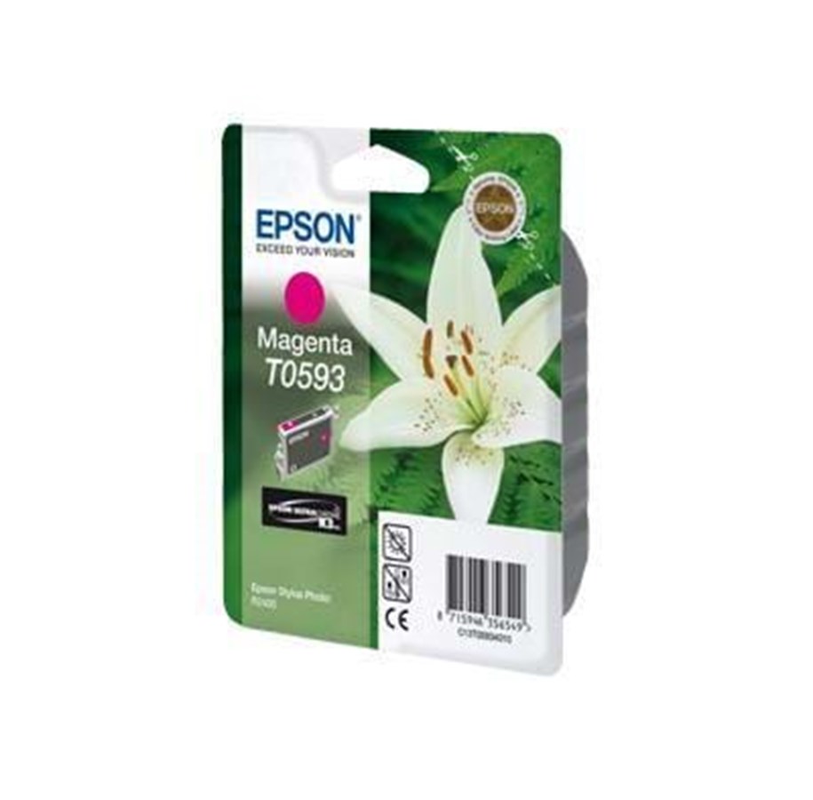 Mustepatruunat, värikasetit ja lisävarusteet - Epson T0593 - Magenta Ink - Mustepatruuna Magenta - C13T05934010
