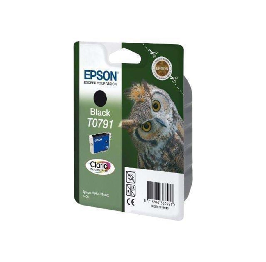 Mustepatruunat, värikasetit ja lisävarusteet - Epson T0791 Black - Mustepatruuna musta - C13T07914010