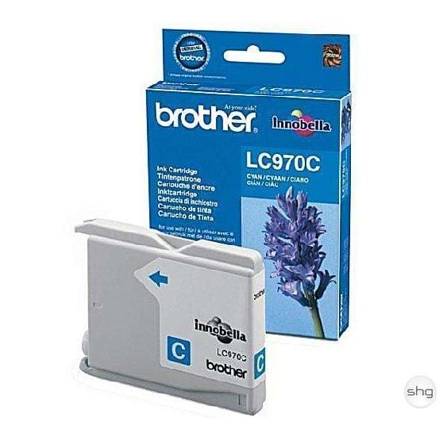 Mustepatruunat, värikasetit ja lisävarusteet - Brother LC970C - Mustepatruuna Syaani - LC970C