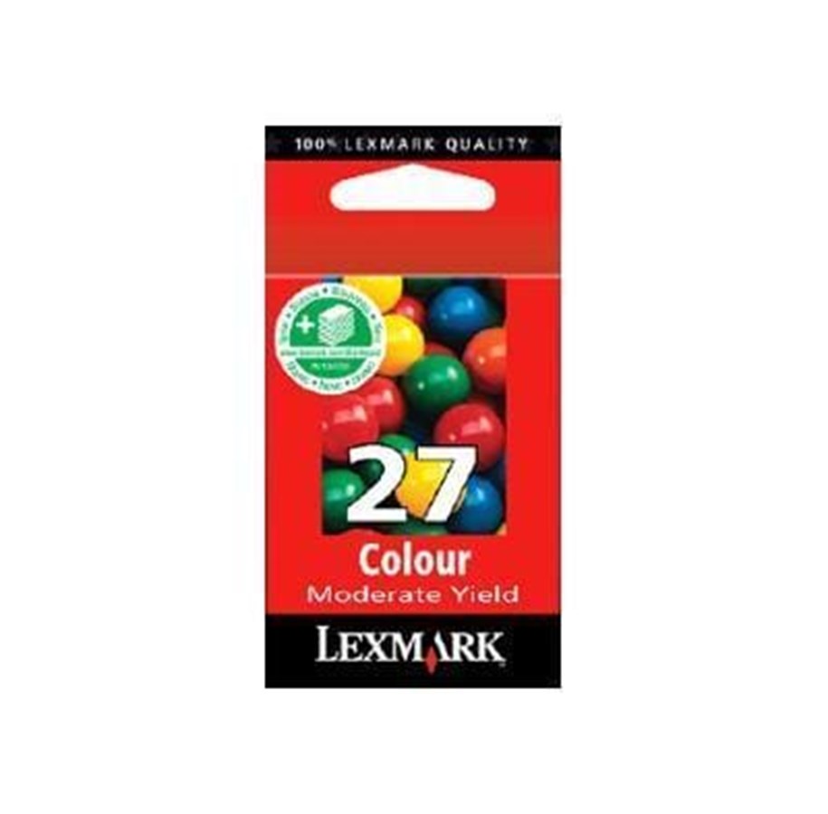 Mustepatruunat, värikasetit ja lisävarusteet - Lexmark No. 27 Color - Mustepatruuna Syaani, Magenta, Keltainen - 010NX227E