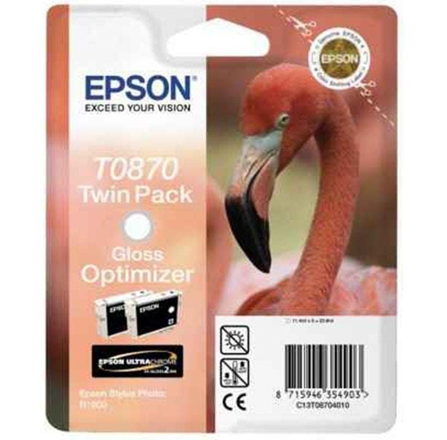 Mustepatruunat, värikasetit ja lisävarusteet - Epson T0870 Gloss Optimizer - Optimizer värikasetti Tyhjä - C13T08704010