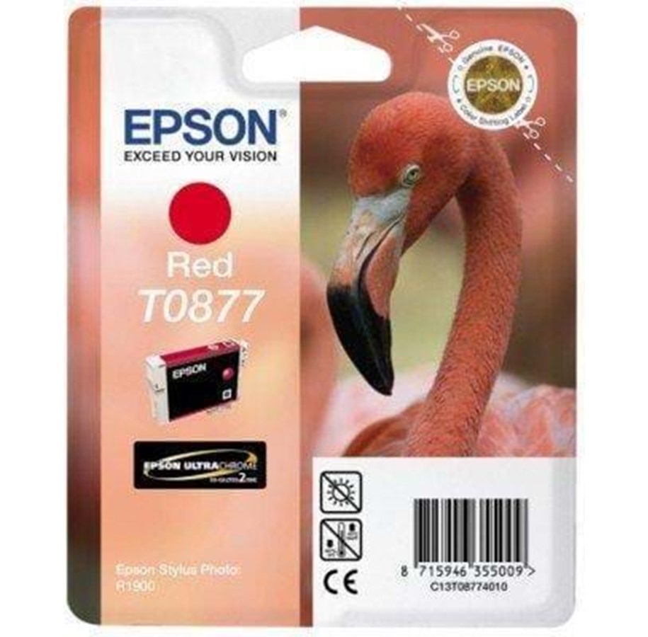 Mustepatruunat, värikasetit ja lisävarusteet - Epson T0877 Red - Mustepatruuna Magenta - C13T08774010