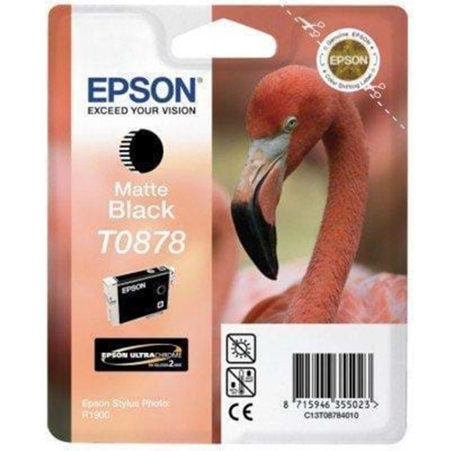 Mustepatruunat, värikasetit ja lisävarusteet - Epson T0878 Matte Musta - Mustepatruuna Mattamusta - C13T08784010