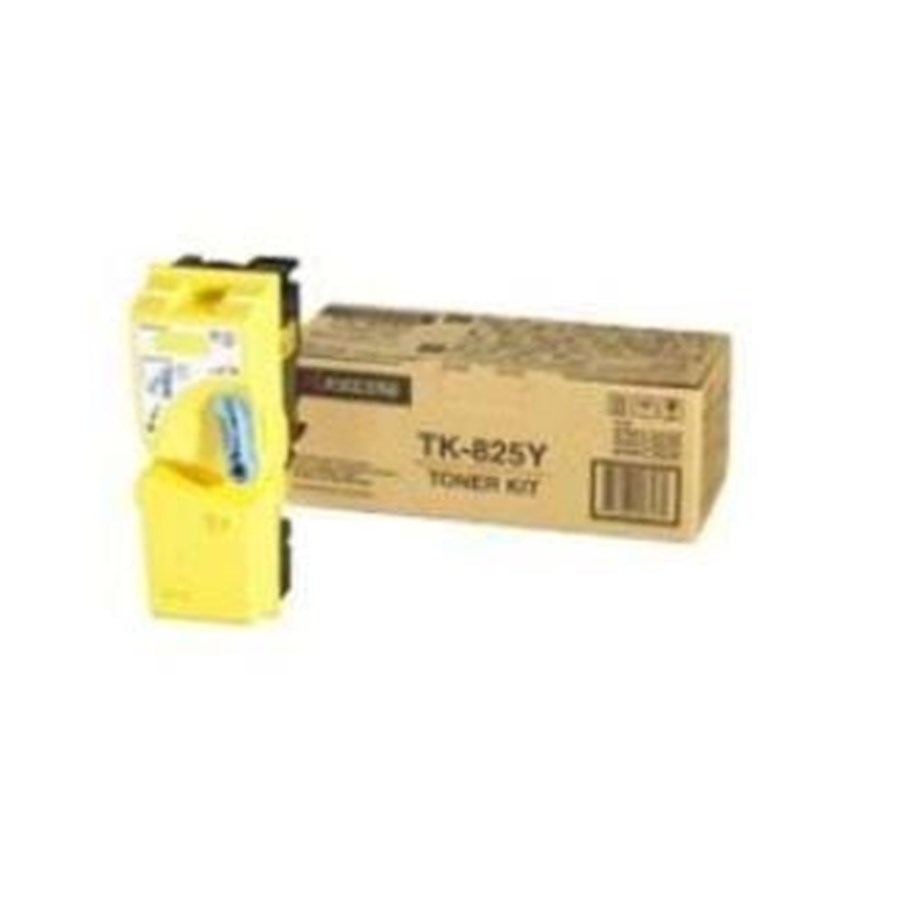 Mustepatruunat, värikasetit ja lisävarusteet - Kyocera TK 825Y Toner Yellow - Toner kit Keltainen - TK-825Y