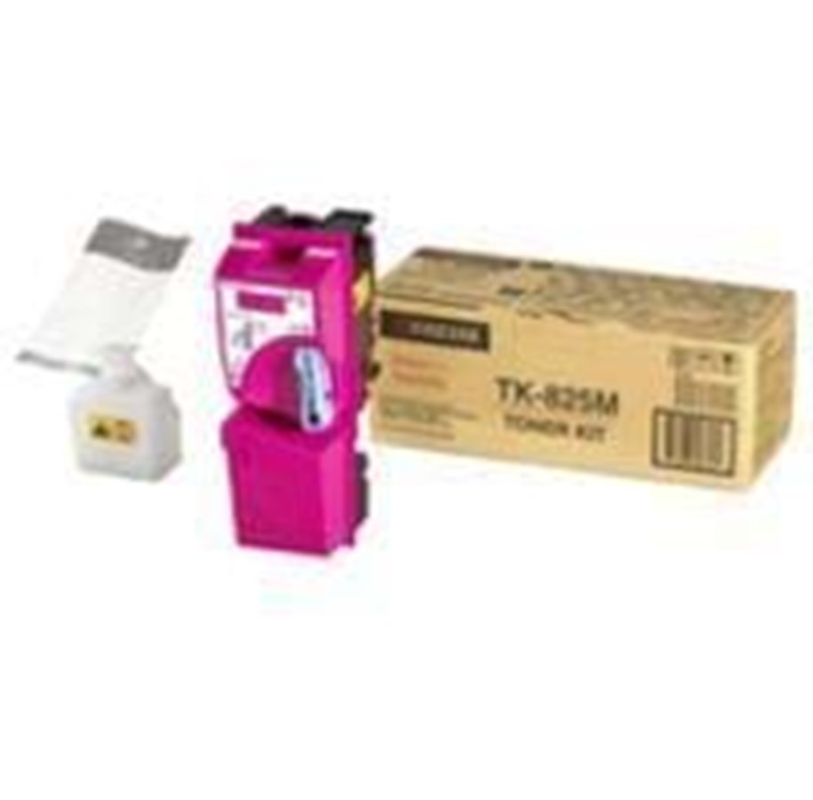 Mustepatruunat, värikasetit ja lisävarusteet - Kyocera TK 825M Toner - Laser värikasetti Magenta - TK-825M