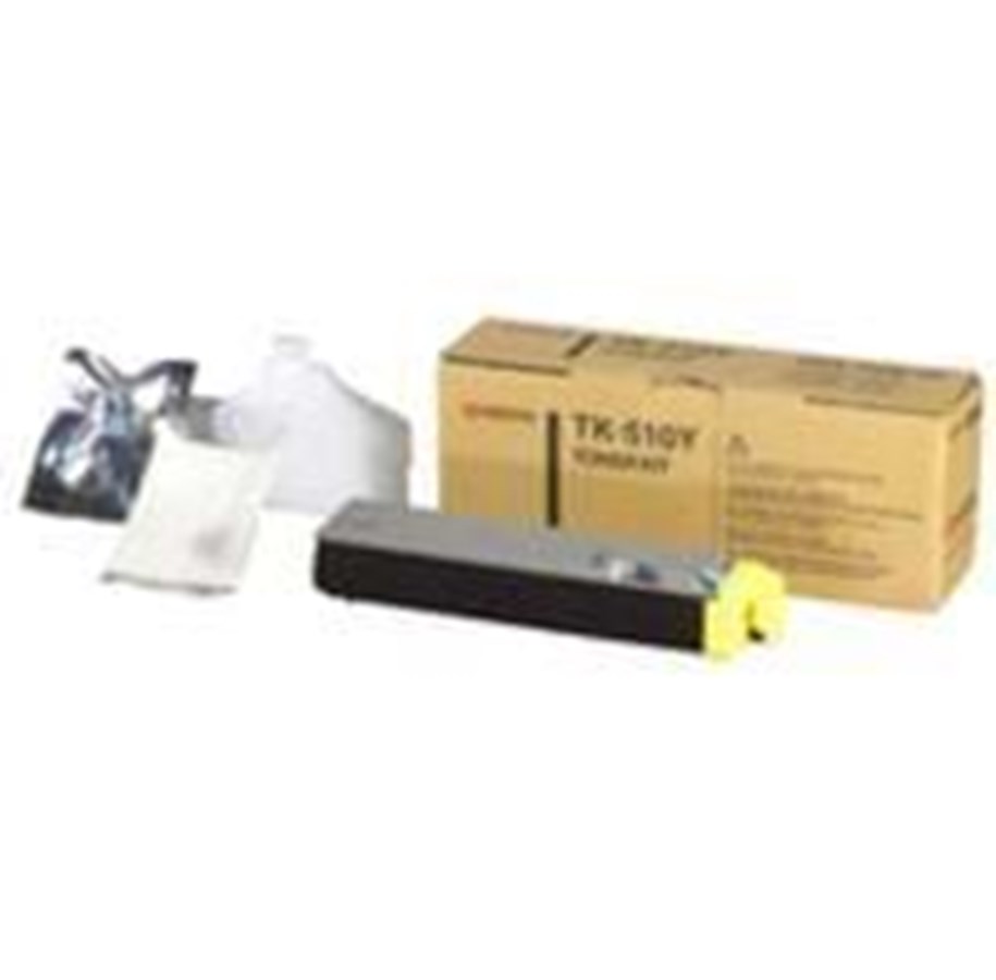 Mustepatruunat, värikasetit ja lisävarusteet - Kyocera Toner Yellow TK-510Y - Toner kit Keltainen - TK-510Y
