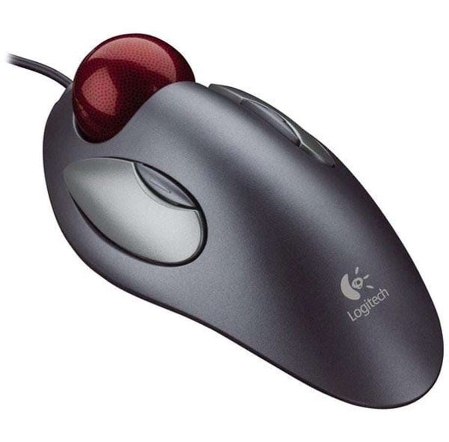 Hiiret - Logitech Trackman Marble - Ergonominen hiiri - Optinen - 4 painiketta - Hopea - 910-000808