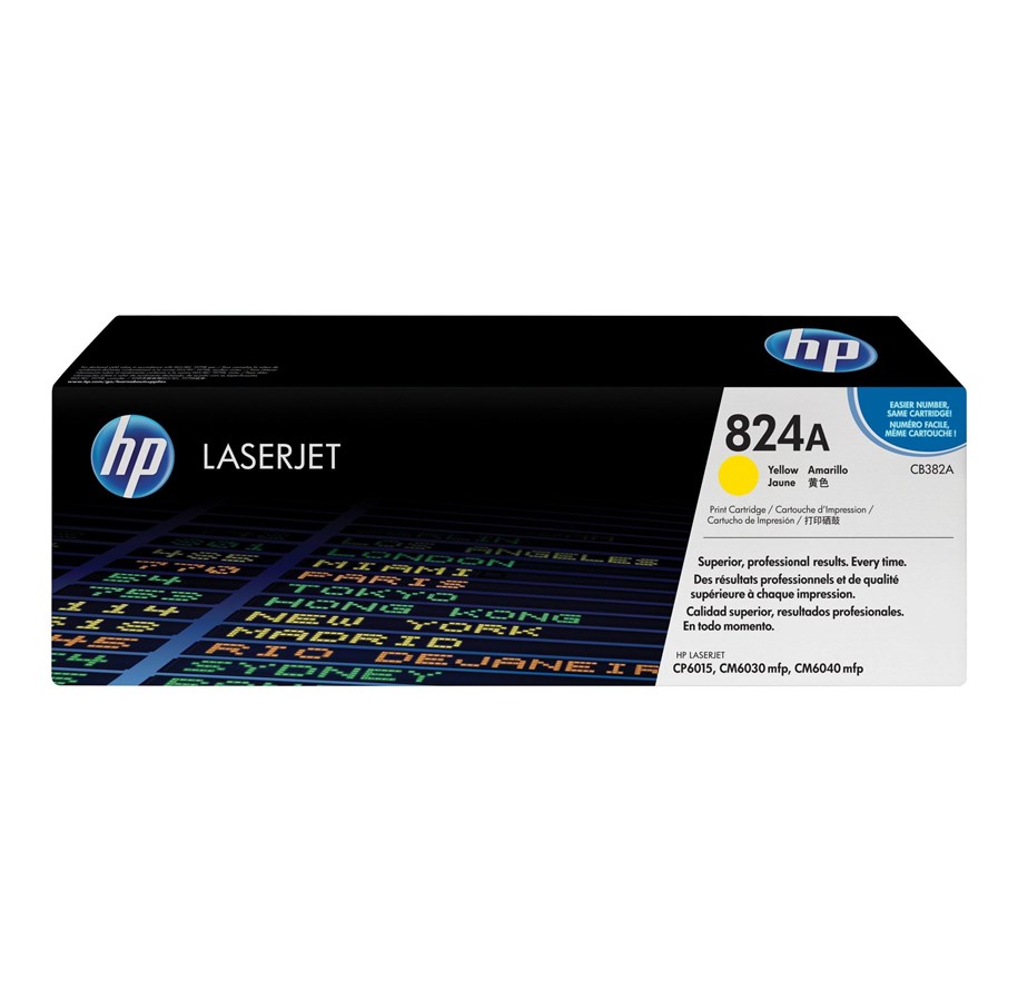 Mustepatruunat, värikasetit ja lisävarusteet - HP 824A / CB382A Yellow Toner - Laser värikasetti Keltainen - CB382A
