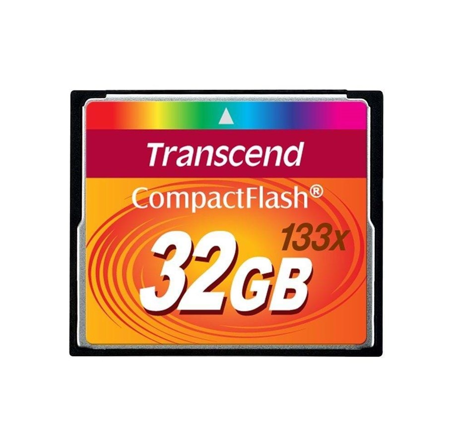Muistikortti - Transcend Compact Flash 133x - 50MB/s - 32GB - TS32GCF133