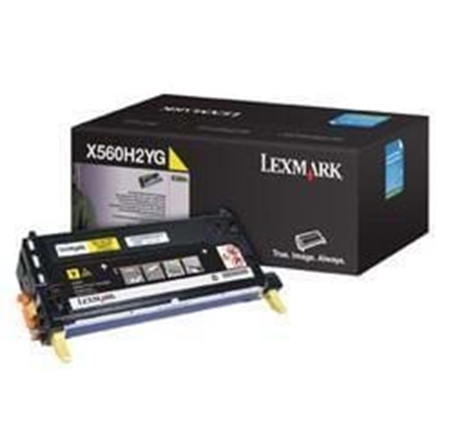 Mustepatruunat, värikasetit ja lisävarusteet - Lexmark X560H2YG Toner Yellow - Laser värikasetti Keltainen - X560H2YG