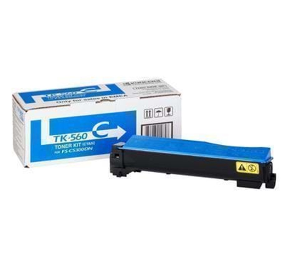 Mustepatruunat, värikasetit ja lisävarusteet - Kyocera Toner Cartridge TK560C - Laser värikasetti Syaani - TK-560C