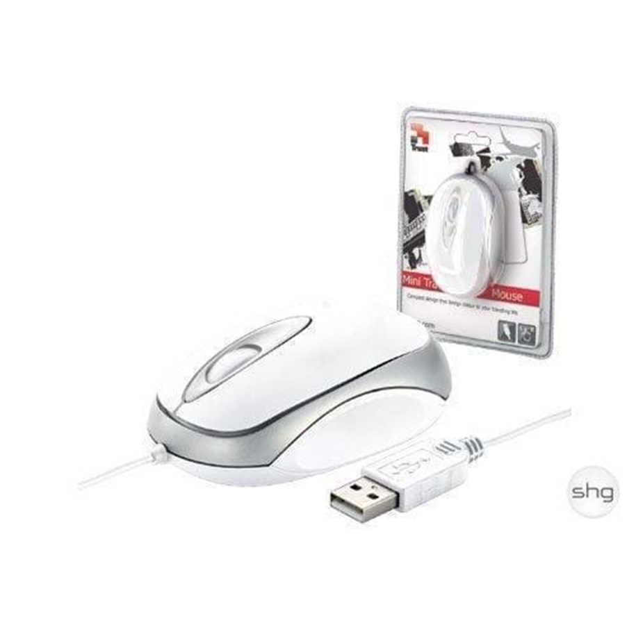 Hiiret - Trust Centa Mini Mouse - White - Hiiri - Optinen - 3 painiketta - Valkoinen - 16147
