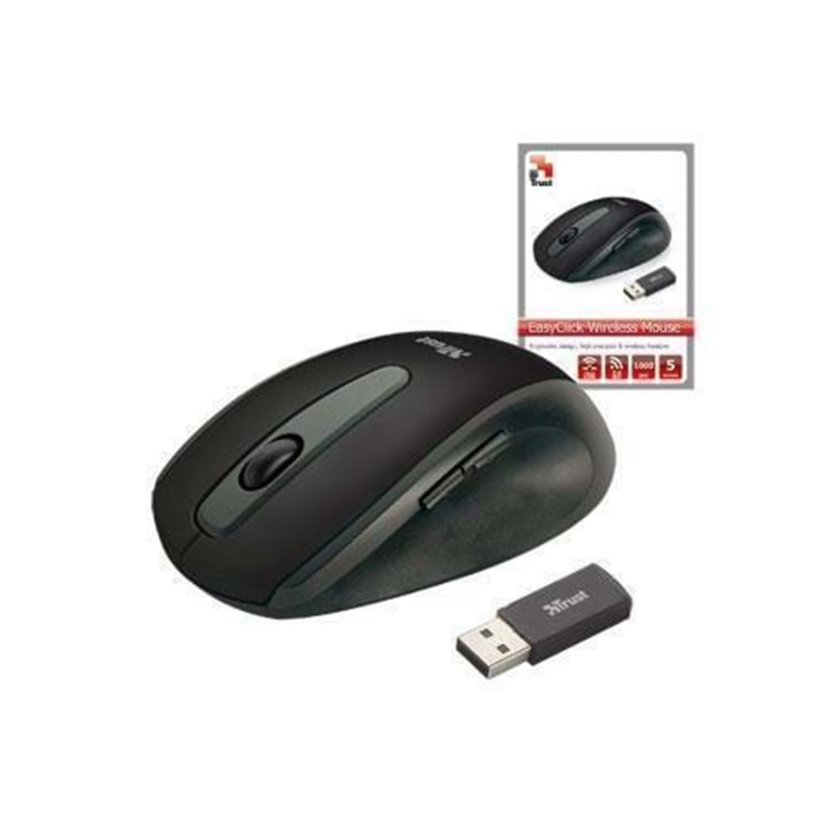 Hiiret - Trust EasyClick Wireless Mouse - Hiiri - Optinen - 5 painiketta - 16536