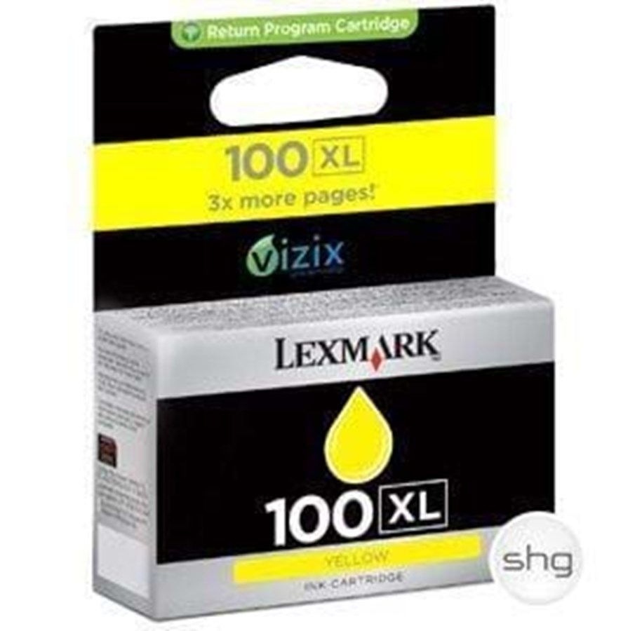 Mustepatruunat, värikasetit ja lisävarusteet - Lexmark 100XL - Yellow - Mustepatruuna Keltainen - 014N1071E