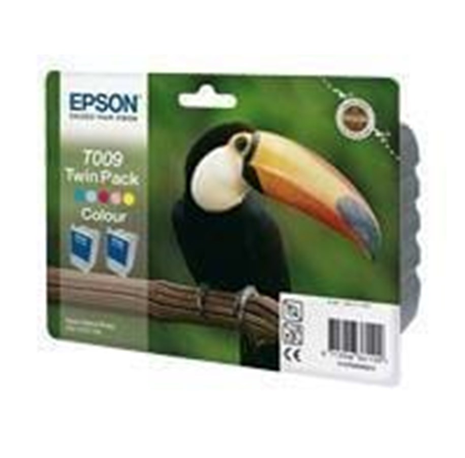Mustepatruunat, värikasetit ja lisävarusteet - Epson T009 Twin Pack - Mustepatruuna Syaani, magenta, keltainen, Vaalea Syaani, Vaalea Keltainen - C13T00940220