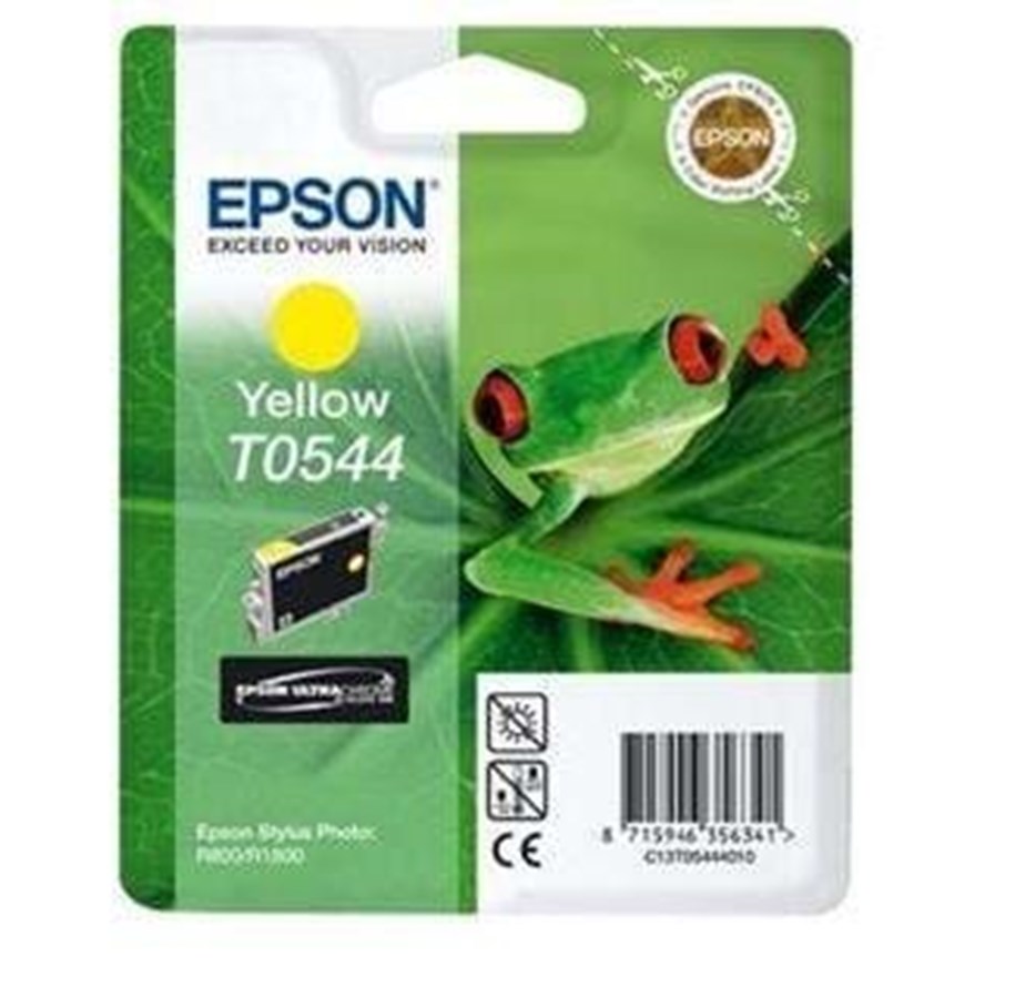 Mustepatruunat, värikasetit ja lisävarusteet - Epson Ink Cart/yellow f R1800/R800 bli - Mustepatruuna Keltainen - C13T05444020
