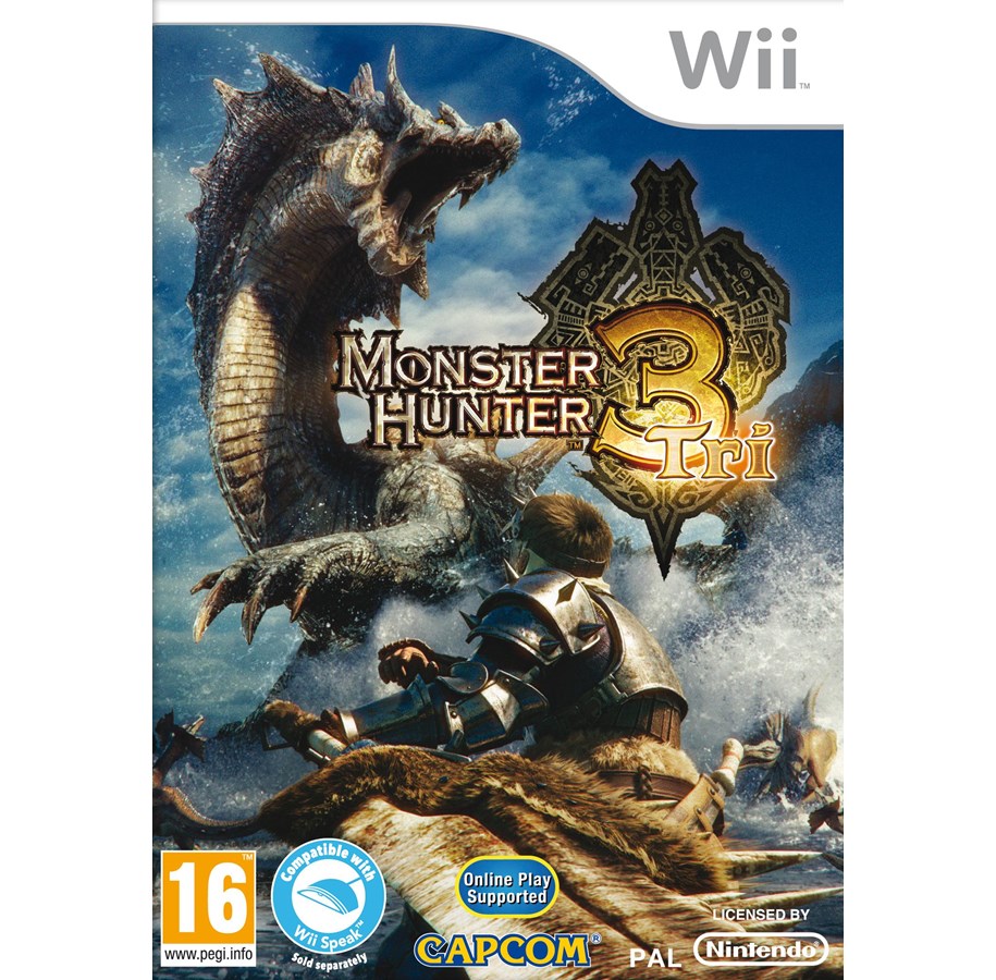 Pelit - Monster Hunter Tri - Nintendo Wii - Toiminta - 0045496368456