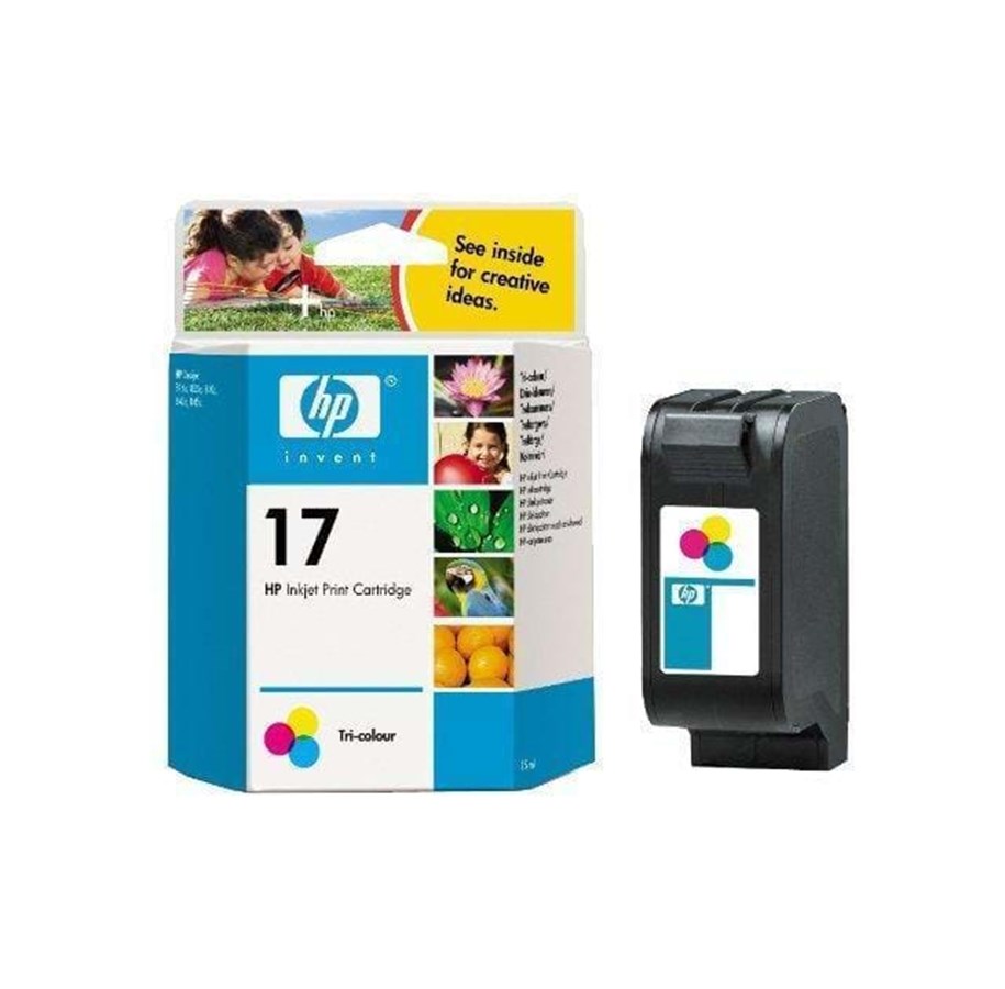 Mustepatruunat, värikasetit ja lisävarusteet - HP 17 Color - Mustepatruuna Syaani, Magenta, Keltainen - C6625AE#301