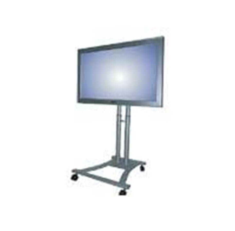 Seinäkiinnitys, AV-kiinnikkeet & AV-kalusteet - Neomounts LCD-mobiilijalusta - hopea, korkeus 80-120 cm - Max 50 kg - recommended for 70" - PLASMA-M1200