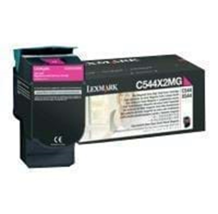 Mustepatruunat, värikasetit ja lisävarusteet - Lexmark C544X2MG Toner - Laser värikasetti Magenta - C544X2MG