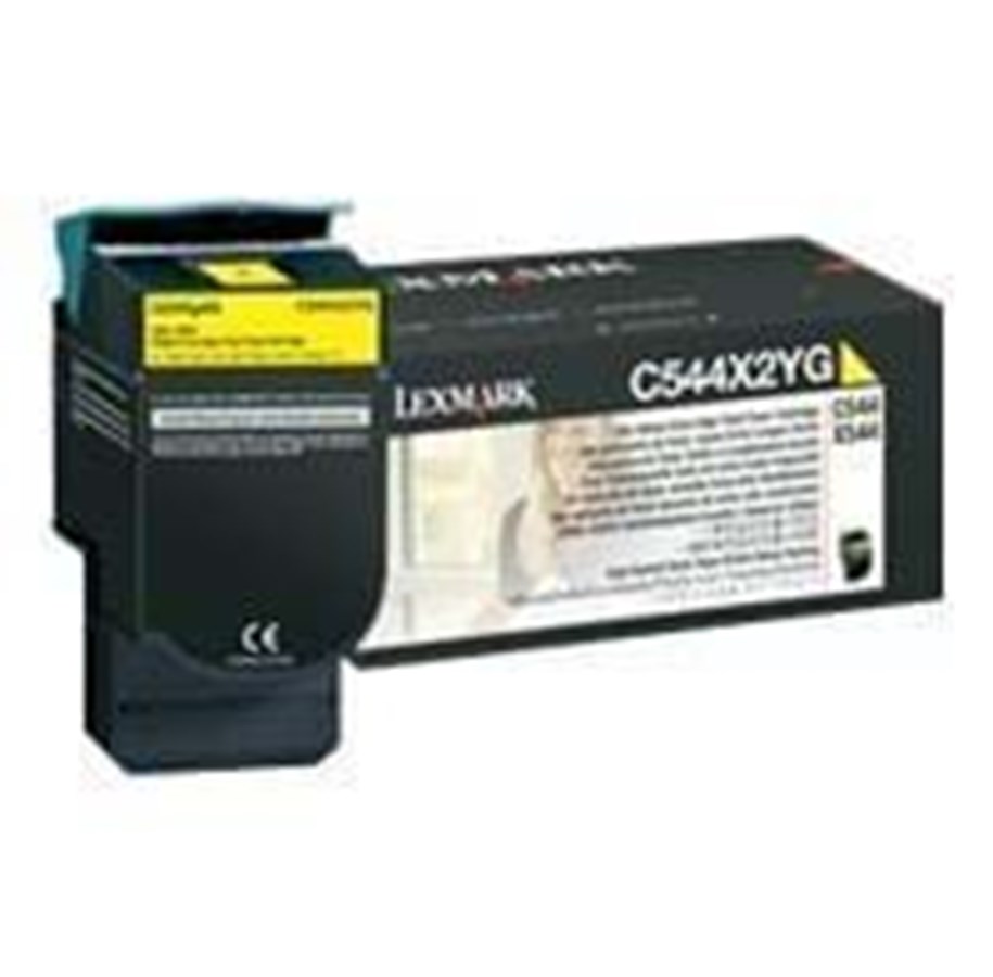 Mustepatruunat, värikasetit ja lisävarusteet - Lexmark C544X2YG Toner Keltainen - Laser värikasetti Keltainen - C544X2YG