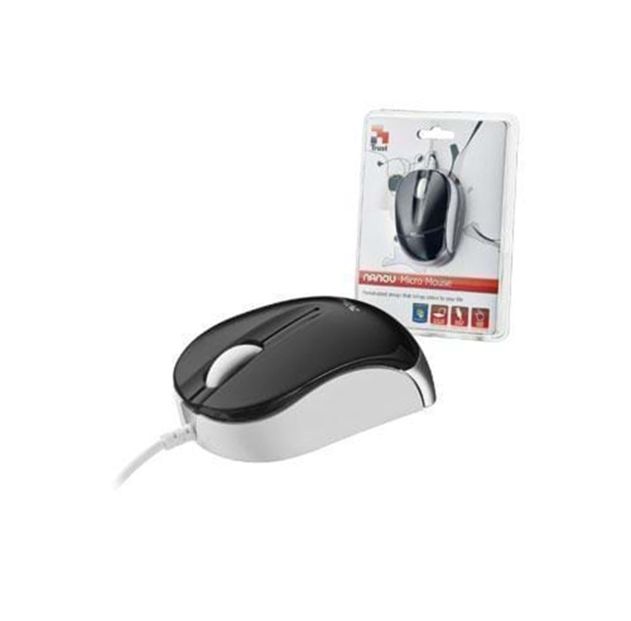Hiiret - Trust Nanou Micro Mouse - Black - Hiiri - Optinen - Musta - 16850