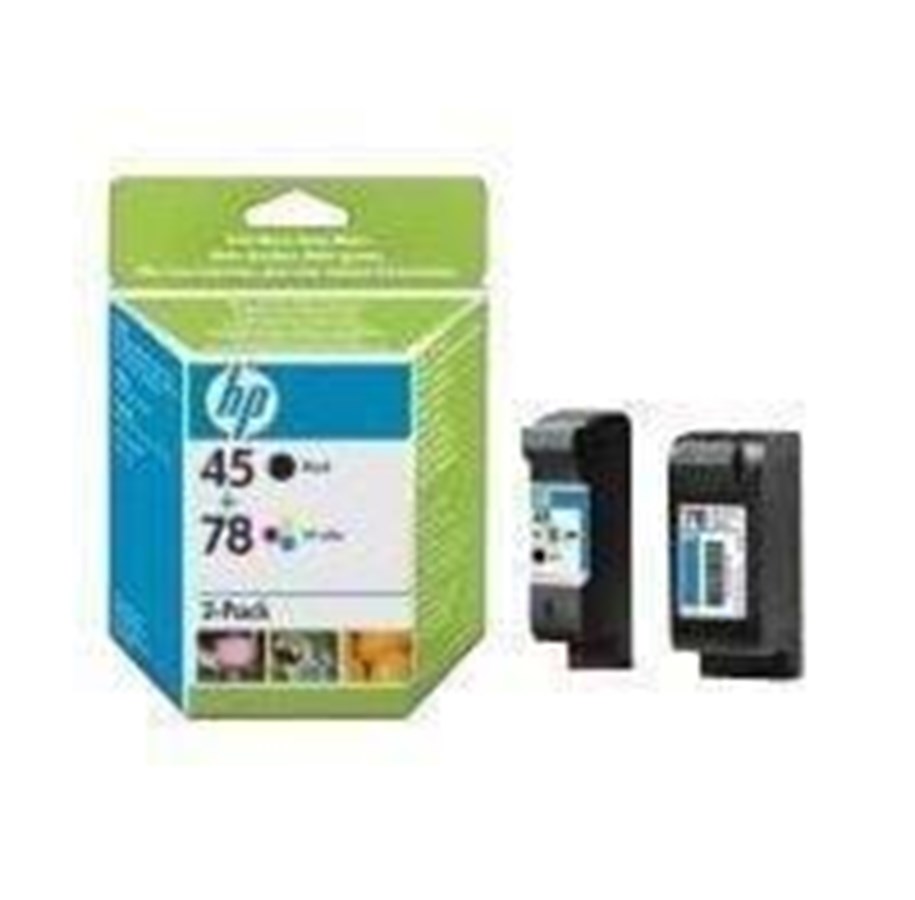 Mustepatruunat, värikasetit ja lisävarusteet - HP 45-78 Combo Pack - Mustepatruuna Syaani, Magenta, Keltainen - SA308AE#301