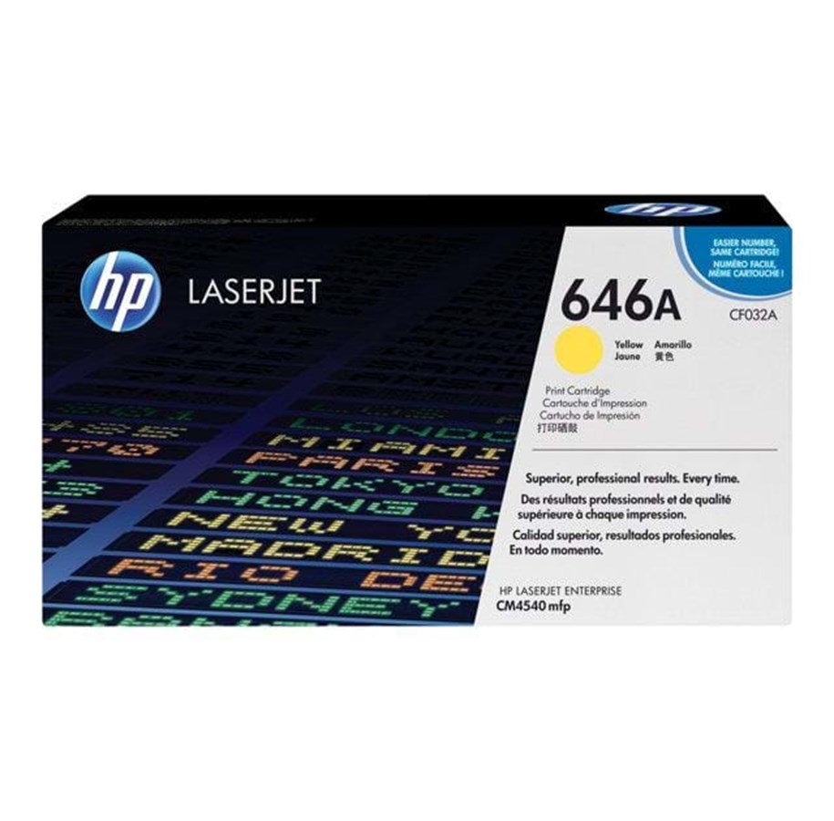 Mustepatruunat, värikasetit ja lisävarusteet - HP 646A / CF032A - Keltainen Laser Toner - Laser värikasetti Keltainen - CF032A