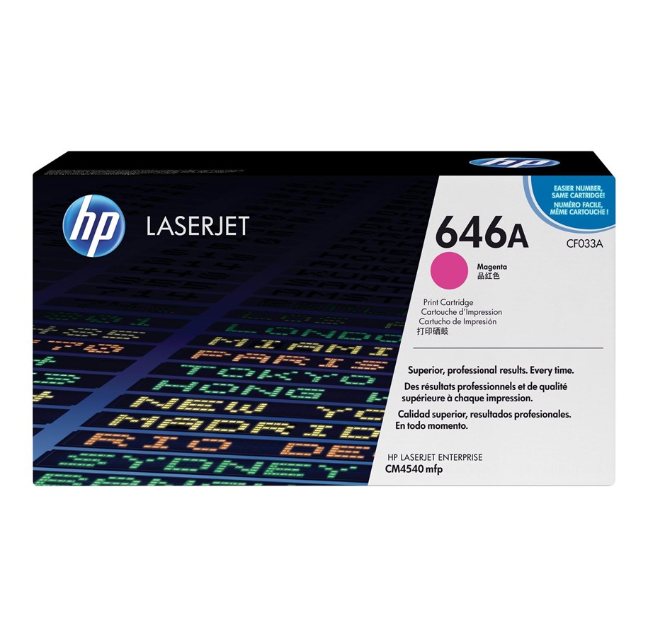 Mustepatruunat, värikasetit ja lisävarusteet - HP 646A / CF033A magenta-toneri - Laser värikasetti Magenta - CF033A