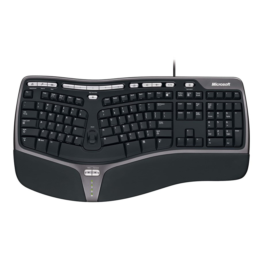 Näppäimistöt - Microsoft Natural Ergonomic Keyb 4000 ND - Näppäimistö - Tanskalainen - Musta - B2M-00026