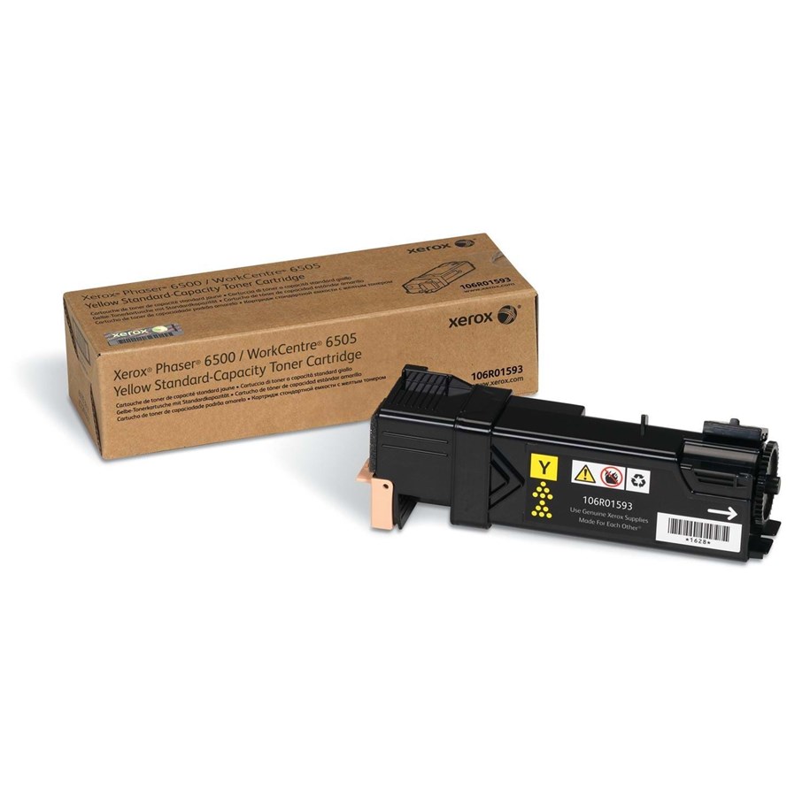 Mustepatruunat, värikasetit ja lisävarusteet - Xerox 106R01593 Toner Keltainen - Laser värikasetti Keltainen - 106R01593