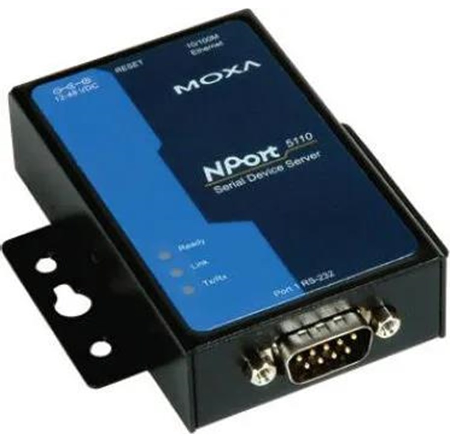 Verkkolaitteet & langattoman verkon laajentimet - Moxa Adapteri  NPort sarjaporttipalvelin - NP5110