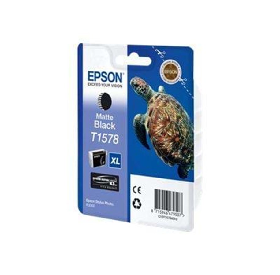 Mustepatruunat, värikasetit ja lisävarusteet - Epson T1578 Ink Cartridge - Matt Musta - Mustepatruuna Mattamusta - C13T15784010