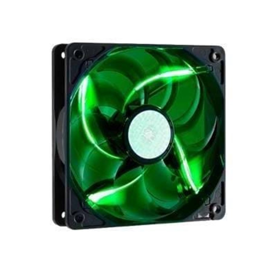 Kotelotuuletin - Cooler Master Fan Sickleflow Green - Kotelotuuletin - 120mm - Musta vihreällä LED valolla - 19 dBA - R4-L2R-20AG-R2