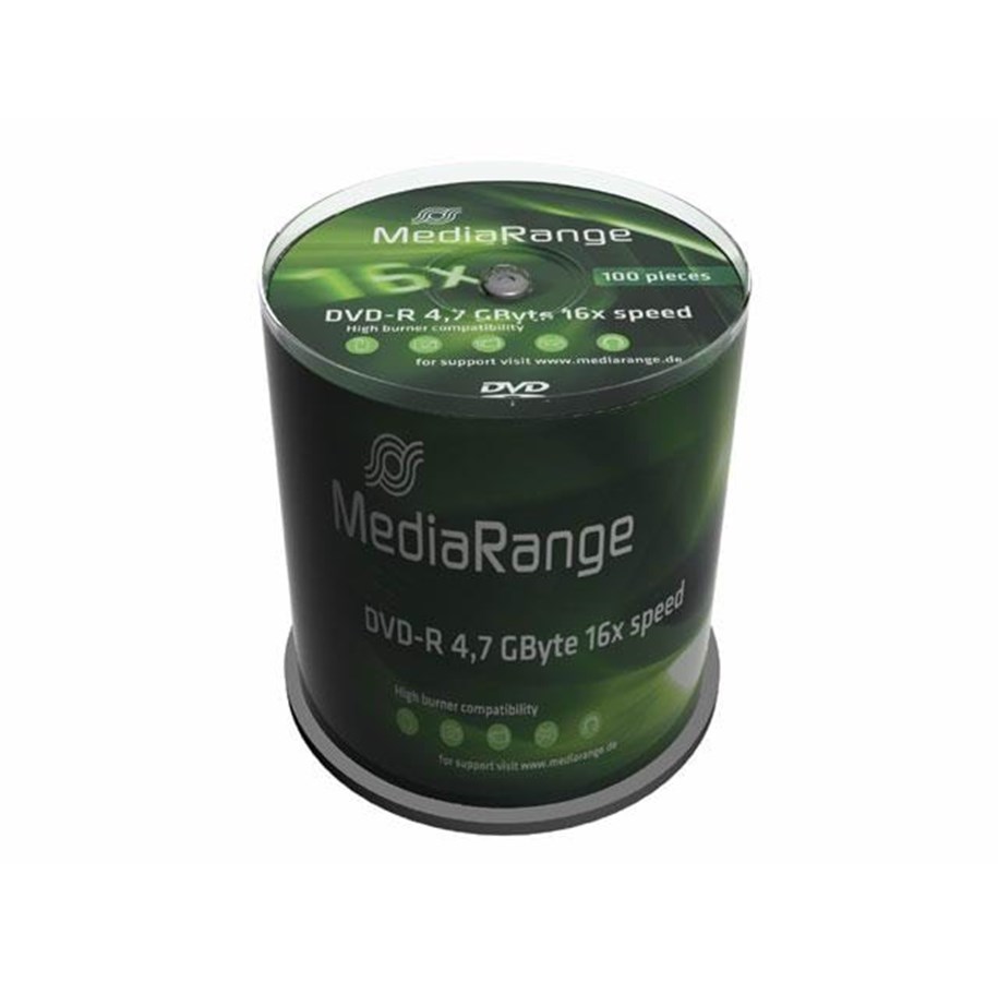 Tallennus - lisävarusteet - MediaRange DVD-R  4.7GB 100p - MR442