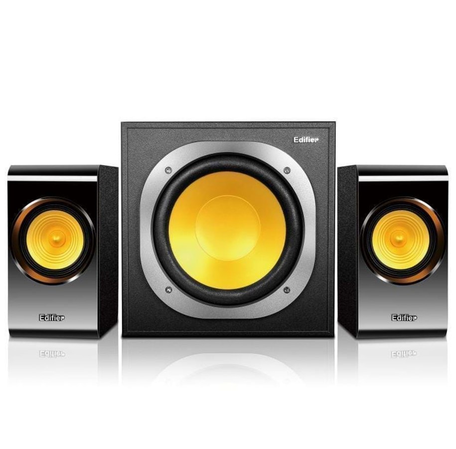 Kaiuttimet - PC - Edifier P3060 2.1 Gold Edition - 2.1 kanava - Kulta - P3060BLK-EU