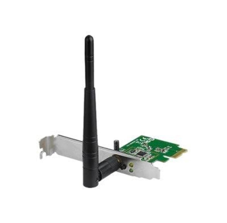 Verkkokortit (verkkosovittimet, tulostuspalvelimet jne.) - ASUS PCE-N10 Wireless N150 PCI Express Card - 90-IG1Q003M00-0PA0-