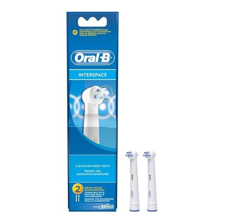 Sähköhammasharjat - Oral-B Hammasharjan vaihtopäät Interspace - 2 pakkaus - 853893