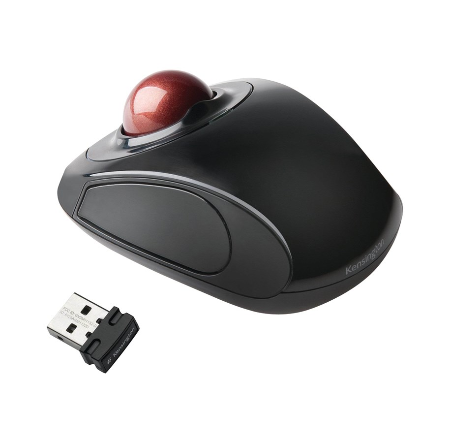 Hiiret - Kensington Trackball Orbit™ langaton pallohiiri - Hiiri - Laser - 2 painiketta - Punainen - K72352EU