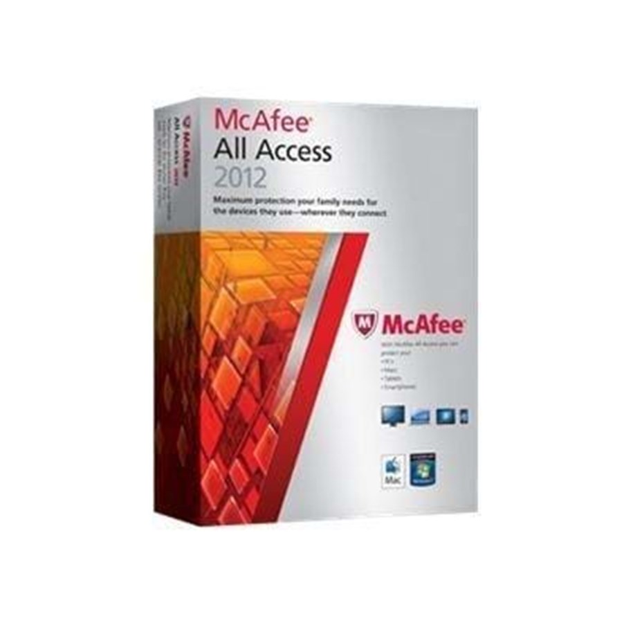 Antivirus & turvallisuus - McAfee All Access 2012 - Nordic - AAI126MB1RAA